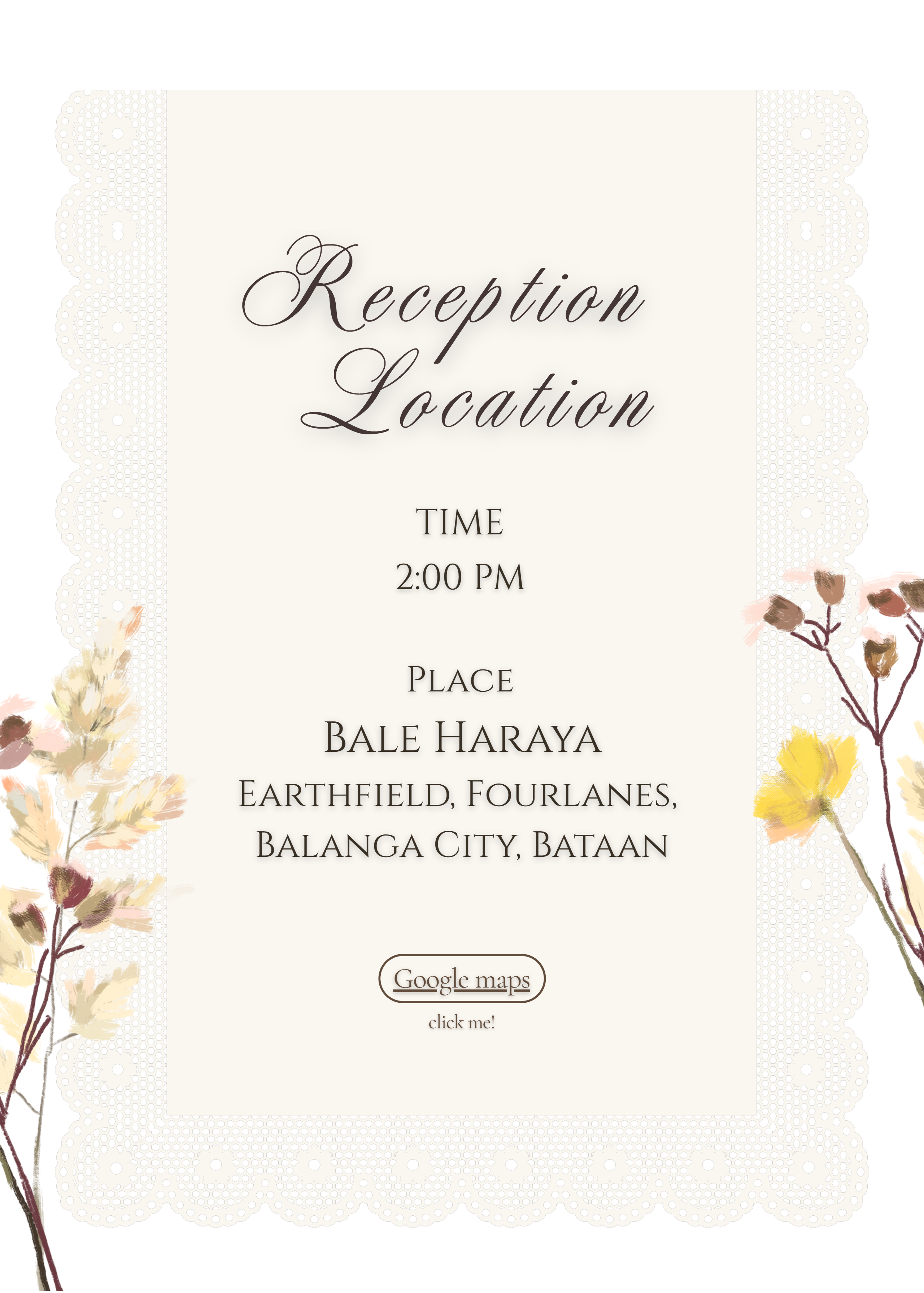 Reception Location - Bale Haraya